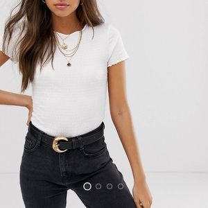 ASOS white short sleeve top